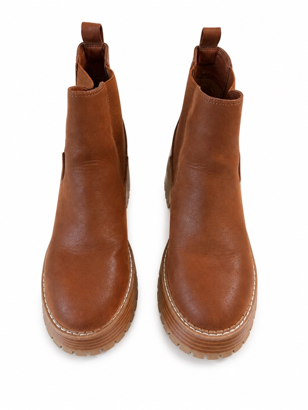 Altar'd State Tan Chelsea Lug Ankle Boots